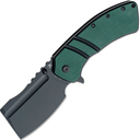 Kansept XL Korvid Black TiCn Coated 154CM Green and Black G10 Handle T1030A1 - KNIFESTOCK