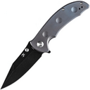 KANSEPT Rei Black Stonewashed CPM-20CV Blue Titanium Handles K1061A3 - KNIFESTOCK