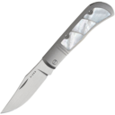 Kizer Trestle S45VN, Hand-gebürstet, Ti &amp; Perlmutt Ki3761A3 - KNIFESTOCK