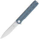 CobraTec Kuzio D2 G10 Grey Drop Serrated 01CT009 - KNIFESTOCK