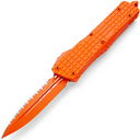 Microtech COMBAT TROODON D/E FULL SERRATE FRAG CERAKOTE ORANGE SIGNATURE SERIES - KNIFESTOCK