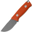 Fox-Knives Muzzle Fixed Knife Stainless Steel Becut Satin Blade, G10 Orange Handle FX-664 OR - KNIFESTOCK