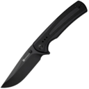 Regnator Black G10 HandleBlack 9Cr18MoV BladeLiner Lock - KNIFESTOCK