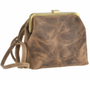 GreenBurry Vintage Leather Bag Antique brown 25x20cm - KNIFESTOCK