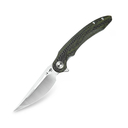 BESTECH IRIDA 14C28N, Satin+Flat Satin, Interlayer with Carbon Fiber and G10 BG25F - KNIFESTOCK