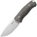 MKM SMALL LOV – M390 SATIN blad, GRÖN CANVAS MICARTA handtag, +FICKA LÄDERSLIDA - KNIFESTOCK