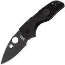 Spyderco Lil Native Black Lightweight Black Blade Reveal 14 C230PBBK - KNIFESTOCK