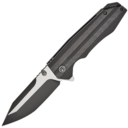 Petrified Fish PFP08 Mocado Black Stonewash K110 Carbon Fiber &amp; Black G10 PFP08C - KNIFESTOCK