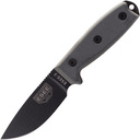 ESEE Knives Model 3 Modified Pommel musta terä, harmaa kahva 3PM tuppi + klipsi - KNIFESTOCK