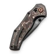 Kansept Apollo Blackwash CPM S35VN Blackwash Titanium, Copper CF Crossbar lock K2107V3  - KNIFESTOCK