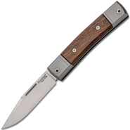 Lionsteel ONE M390 Clip blade, Santos wood Handle, Titanium Bolster &amp; liners BM1 ST - KNIFESTOCK