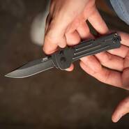 SOG SLIM JIM 2.0? / 3.18" BLADE / CLAM PACK / BLACK STONEWASH SOG-SJ42-CP - KNIFESTOCK