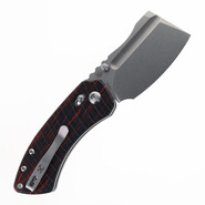 Kansept Korvid V Stonewashed D2 Red &amp; Black G-mascus TE2030V6 - KNIFESTOCK