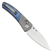 Kansept Dako Satin CPM S35VN 0.118&quot; / 3.0mm Stonewashed Titanium, Timascus K1101 - KNIFESTOCK