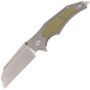 Artisan Apache Nomad D2/Aluminum+G10 (Flat) Gray+Green 1813p-GGG - KNIFESTOCK