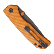 Vosteed Marten 154CM Black Stonewash Orange Aluminium A1606 - KNIFESTOCK