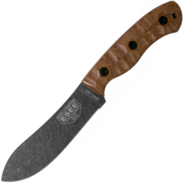 ESEE Knives ESEE JAMES GIBSON 5 NESSMUK, manches en Micarta sculpté marron, Black Oxide - KNIFESTOCK