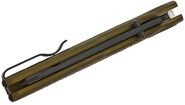 MKM MIURA – CPM Magnacut DSW bld - SOLID Green Alu hdl, BUTTON LOCK - REV. S/S CLIP MK MI-AGB - KNIFESTOCK