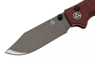 QSP Knife Kali, Button lock, 14C28N champagne ce, Dark red G10 QS159-A2 - KNIFESTOCK