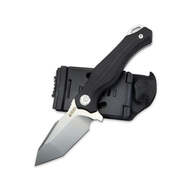 KUBEY Golf Fixed AUS-10 Blade Knife Black G-10 Handle with Kydex Sheath KU230C - KNIFESTOCK