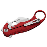 LionSteel L.E.One Mid - Stone Washed M390 Red Aluminum Handle - KNIFESTOCK