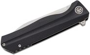 Petrified Fish PF818 Forward Satin D2 Black G10 PF818DS - KNIFESTOCK