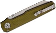 MKM MIURA – CPM Magnacut SW bld - SOLID Green Alu hdl, BUTTON LOCK - REV. S/S CLIP MK MI-AG - KNIFESTOCK