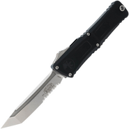 Microtech Combat Troodon® T/E Gen III Stonewash Partial Serrated 1144-11 - KNIFESTOCK