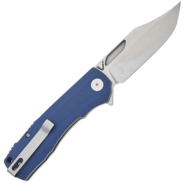 Petrified Fish PFP03 Victor  Stonewash K110 Blue Micarta PFP03BMW - KNIFESTOCK