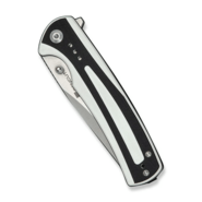 Sencut Regnator White / Black G10 HandleSatin Finished 9Cr18MoV BladeLiner Lock - KNIFESTOCK