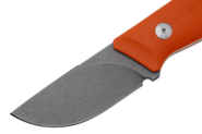 Fox-Knives Muzzle Fixed Knife Stainless Steel Becut Satin Blade, G10 Orange Handle FX-664 OR - KNIFESTOCK