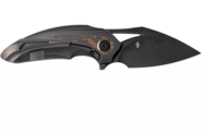 Bestech NUKE M390, Black Stonewash, Titanium+Black orange G10, Black BT2107E - KNIFESTOCK
