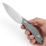 TENABLE Luccio Stonewashed 14C28N Fixed Blade G007A4 - KNIFESTOCK