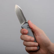 Vosteed Vombat M390 Satin Aluminum Gray A4104 - KNIFESTOCK