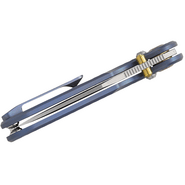 GEO Knife Ethereal Cutter SW M390 Blade SWBlue Ti - KNIFESTOCK