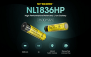 Nitecore NL1836HP(3600mAh) - KNIFESTOCK