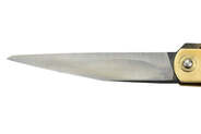 Higonokami HIGOKIRIL Kiridashi Folding Knife, Brass handle HIGOKIRI-L - KNIFESTOCK