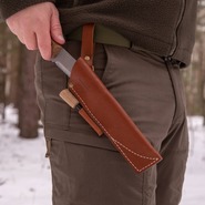 BPS Knives Brown Sheath SH07 with Fire Steel BPS-Brown-Sheath-SH07 - KNIFESTOCK
