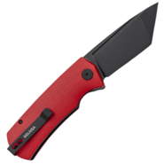 Petrified Fish PFP01T Beluga Black Stonewash K110 Red G10 PFP01TRDW - KNIFESTOCK