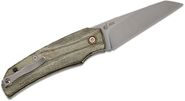 MKM ICE – MAGNACUT SW bld - GREEN CANVAS MICARTA hdl, S/S LINER Linerlock MK IC-GC - KNIFESTOCK