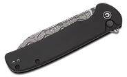 CIVIVI Black Aluminum Handle Damascus Blade Button Lock C20022B-DS1 - KNIFESTOCK