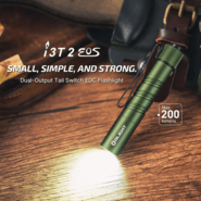 Olight i3T 2 LED Flashlight (OD Green) - KNIFESTOCK