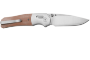 QSP Knife Vault 14C28N, stonewashed Anodized aluminium bolsters, Tan micarta QS157-C1 - KNIFESTOCK