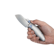 KUBEY Monsterdog Couteau Pliant Frame Lock Double Thumb Studs Manche en Titane KU285A - KNIFESTOCK