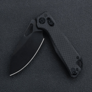 Kunwu Pulsar Gray Carbon Fiber Satin Elmax X705F - KNIFESTOCK