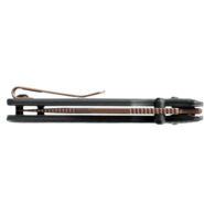 Vosteed Vombat  M390 Copper Dune Aluminum Black A4107 - KNIFESTOCK