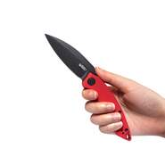KUBEY Leaf Liner Lock Front Flipper Folding Knife Red G10 Handle KU333B - KNIFESTOCK