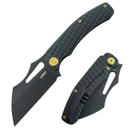 KUBEY Sylow Blackwashed 14C28N Čepel Černý Titanový Framelock KU260D - KNIFESTOCK