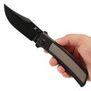 Kansept knives Bison Blackwash CPM S35VN Blackwash Titanium K1108B1 - KNIFESTOCK