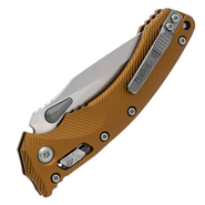 Microtech Amphibian® - RAM-LOK™ S/E Fluted Tan Stonewash Standard 137RL-10FLTA - KNIFESTOCK
